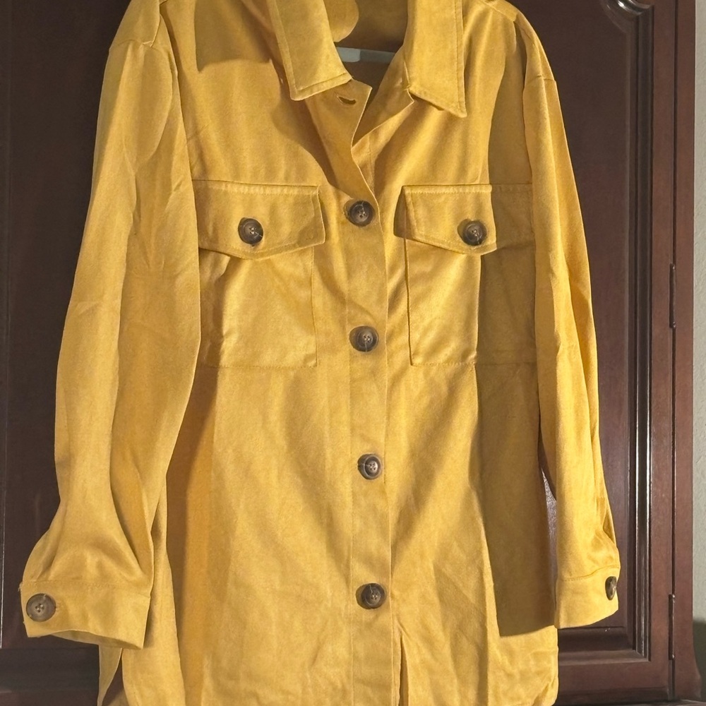 Elegant Mustard Button Down Soft Dress Shirt Rodeo Texas Western